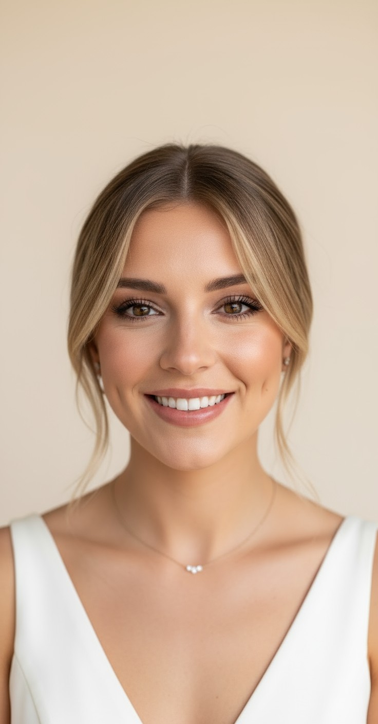 After Soft Curtain Bangs